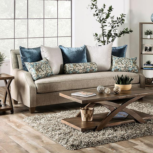 Furniture of America Catarina Stationary Fabric Sofa SM2287-SF IMAGE 1