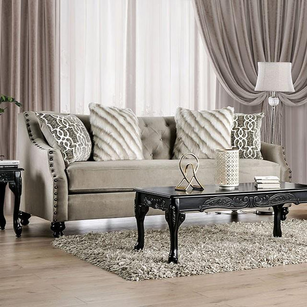 Furniture of America Ezrin Stationary Fabric Sofa SM2668-SF IMAGE 1