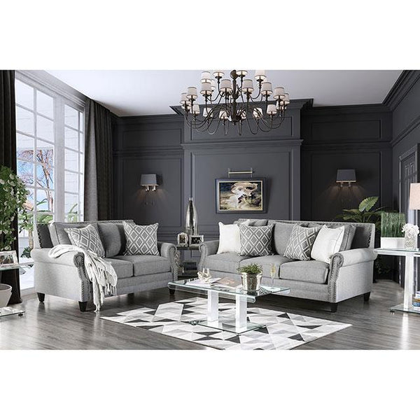 Furniture of America Giovanni Stationary Fabric Sofa SM2673-SF IMAGE 1