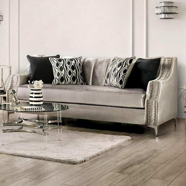 Furniture of America Elicia Stationary Fabric Sofa SM2686-SF IMAGE 1