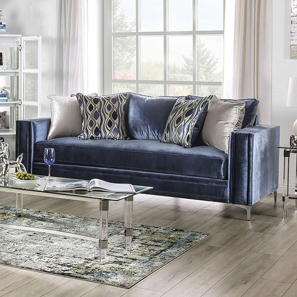 Furniture of America Jodie Stationary Fabric Sofa SM2687-SF IMAGE 1