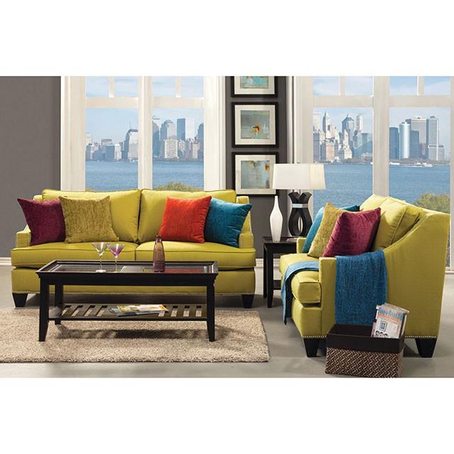 Furniture of America Tropika Stationary Fabric Loveseat SM3061-LV IMAGE 2