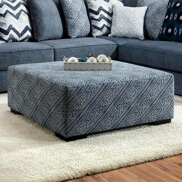 Furniture of America Brielle Fabric Ottoman SM5146-OT IMAGE 1