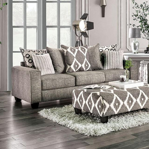 Furniture of America Basie Stationary Fabric Sofa SM5156-SF IMAGE 1