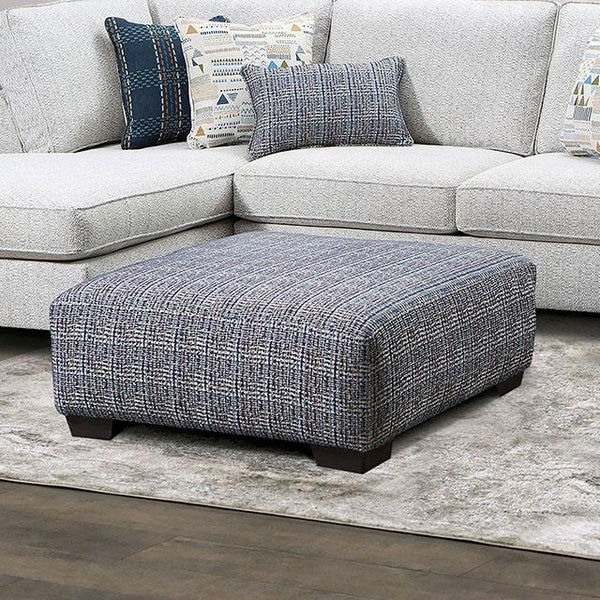 Furniture of America Chepstow Fabric Ottoman SM5402-OT IMAGE 1