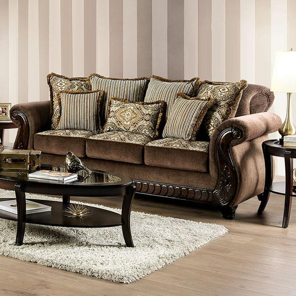Furniture of America Joselyn Stationary Fabric Sofa SM6213-SF IMAGE 1
