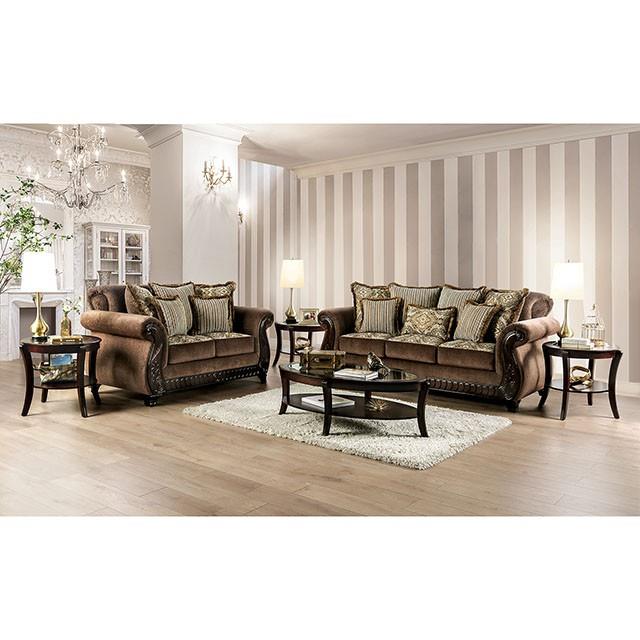 Furniture of America Joselyn Stationary Fabric Sofa SM6213-SF IMAGE 2
