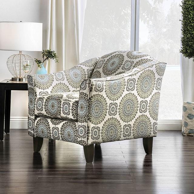 Furniture of America Misty Stationary Fabric Chair SM8141-CH-FL IMAGE 3