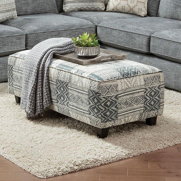 Furniture of America Eastleigh Fabric Ottoman SM8186-OT IMAGE 1