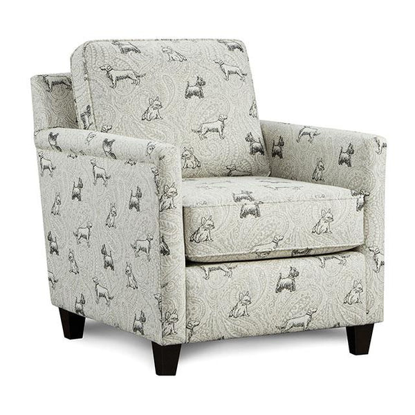 Furniture of America Pocklington Stationary Fabric Chair SM8188-CH-DG IMAGE 1