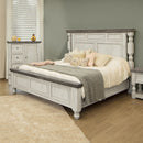 International Furniture Direct Stone California King Panel Bed IFD4690HBDEK/IFD4690PLTEK/IFD02RLSWHCK IMAGE 2