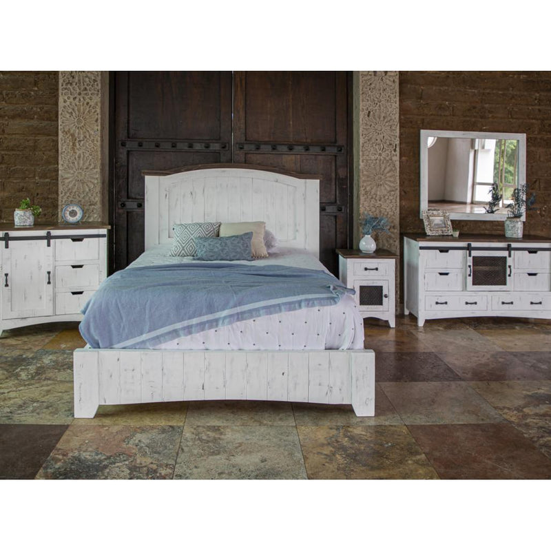 International Furniture Direct Pueblo White 1-Drawer Nightstand IFD3601NTSSM IMAGE 2