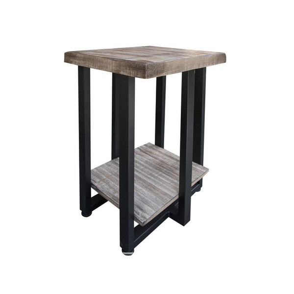 International Furniture Direct Old Wood Chairside Table IFD9871CST IMAGE 1