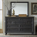  Liberty Furniture Industries Inc. Americana Farmhouse 615-BR-ODM Opt Dresser & Mirror IMAGE 1