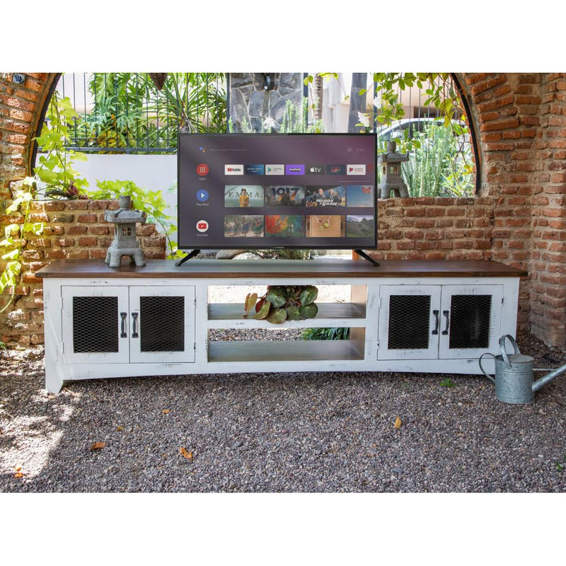 International Furniture Direct Pueblo White TV Stand IFD3601STN93 IMAGE 3