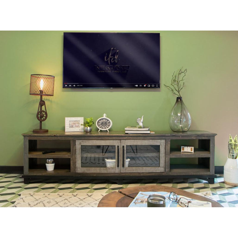 International Furniture Direct Loft Brown TV Stand IFD6441STN93 IMAGE 3