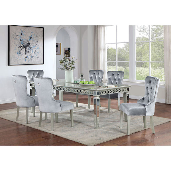 Furniture of America Adalia Dining Table CM3241SV-T IMAGE 1