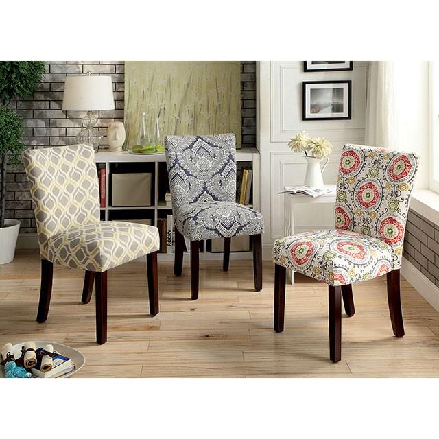 Furniture of America Prue Stationary Fabric Accent Chair CM3507Y-SC-2PK IMAGE 3
