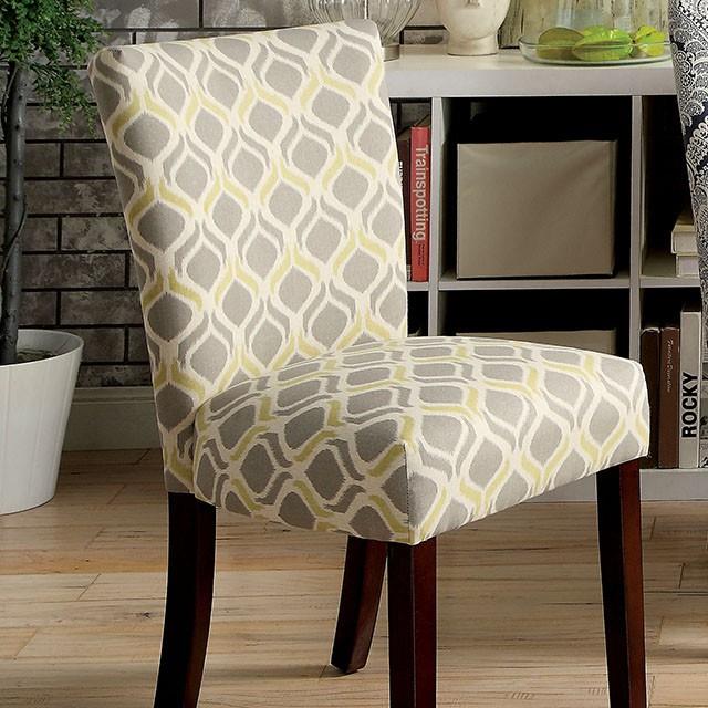 Furniture of America Prue Stationary Fabric Accent Chair CM3507Y-SC-2PK IMAGE 4