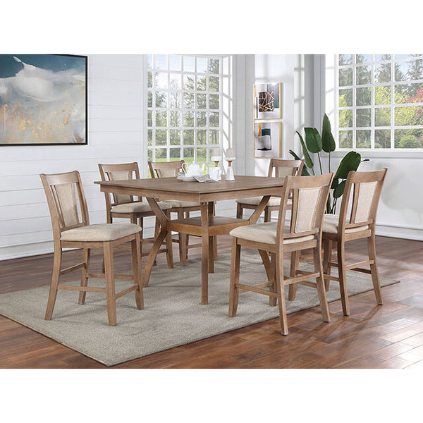 Furniture of America Upminster Counter Height Dining Table CM3984NT-PT IMAGE 1