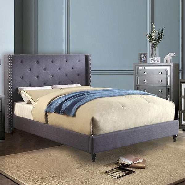 Furniture of America Anabelle King Bed CM7677BL-EK-BED-VN IMAGE 1