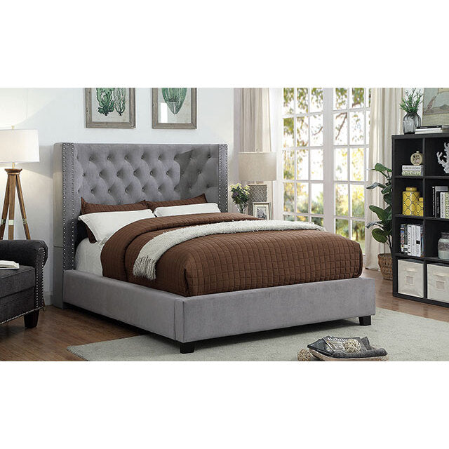 Furniture of America Carley Queen Bed CM7775GY-Q-BED IMAGE 2