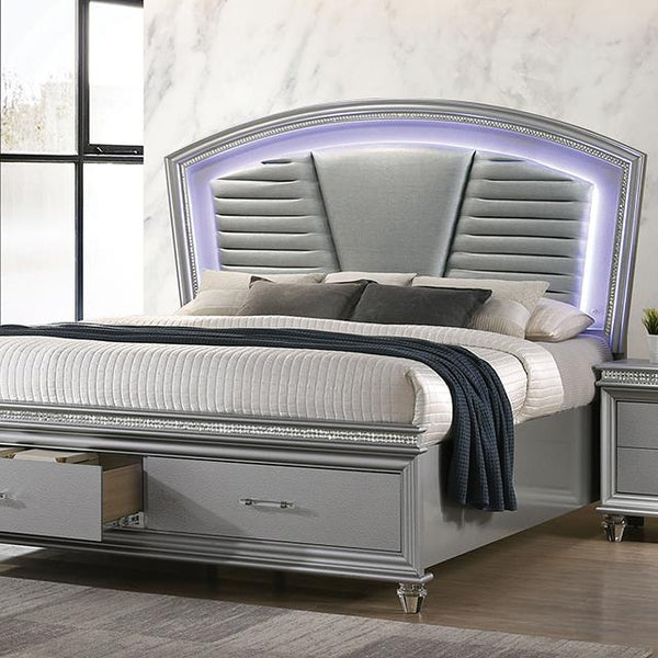 Furniture of America Maddie King Bed CM7899SV-EK-BED IMAGE 1
