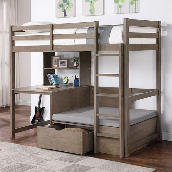 Furniture of America Kids Beds Loft Bed CM-BK828GY-BED IMAGE 1