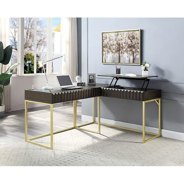 Furniture of America Office Desks Corner Desks CM-DK406WN-PK IMAGE 2