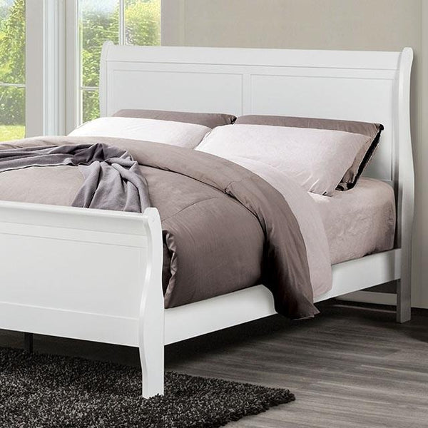 Furniture of America Louis Philippe Queen Bed FM7866WH-Q-BED IMAGE 1