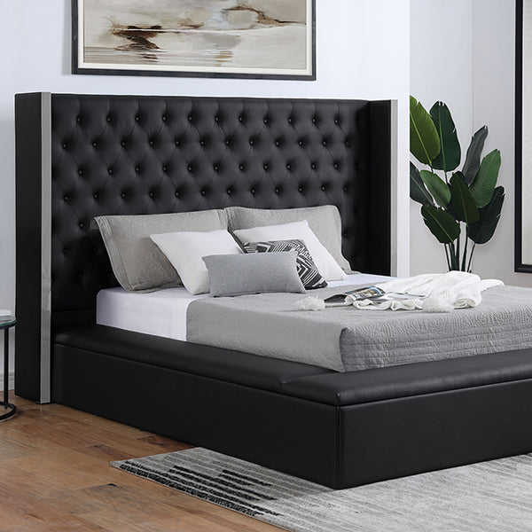 Furniture of America Eudora King Bed FOA7223BK-EK-BED IMAGE 1