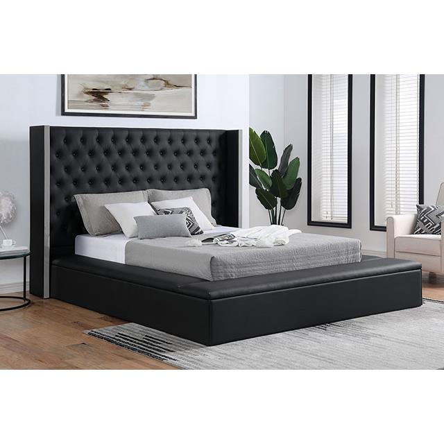 Furniture of America Eudora Queen Bed FOA7223BK-Q-BED IMAGE 2