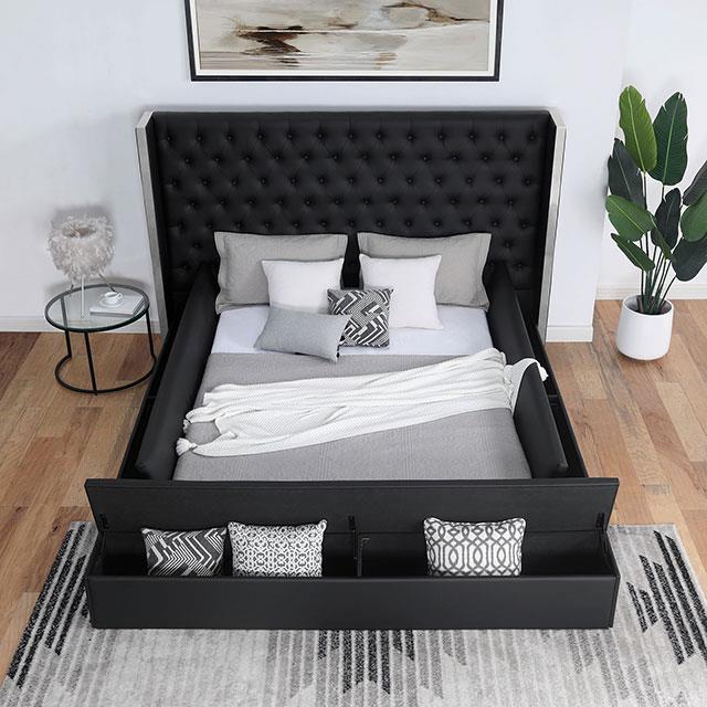 Furniture of America Eudora Queen Bed FOA7223BK-Q-BED IMAGE 3