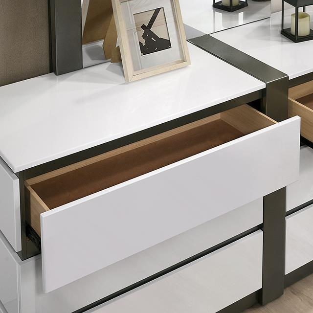Furniture of America Birsfelden Dresser FOA7225WH-D IMAGE 3