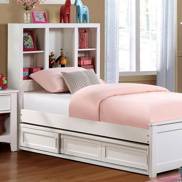 Furniture of America Marilla Twin Bed FOA7256WH-T-BED IMAGE 1