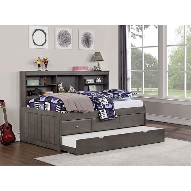 Furniture of America Kids Beds Trundle Bed FOA7466GY-T-BED IMAGE 2