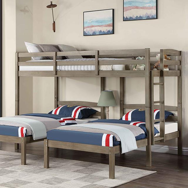 Furniture of America Kids Beds Bunk Bed FOA-BK659GY-BED IMAGE 1