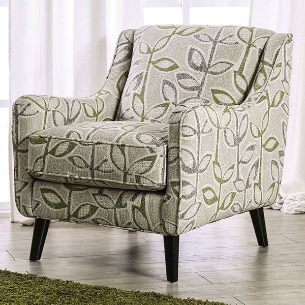 Furniture of America Gardner Stationary Fabric Accent Chair SM8195-CH-FL IMAGE 1