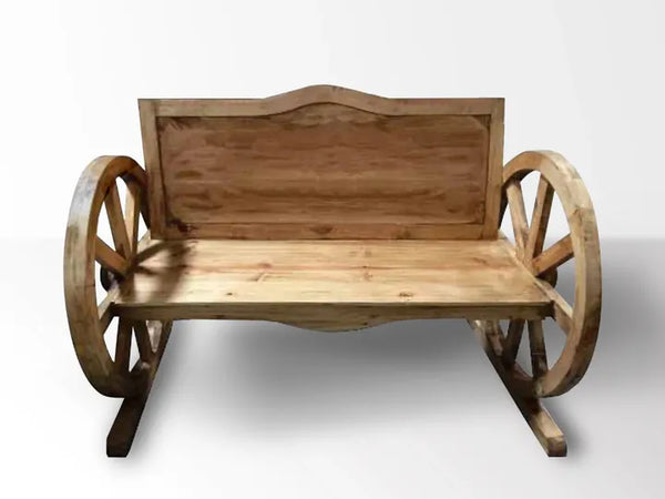 Wagon Wheel Bench